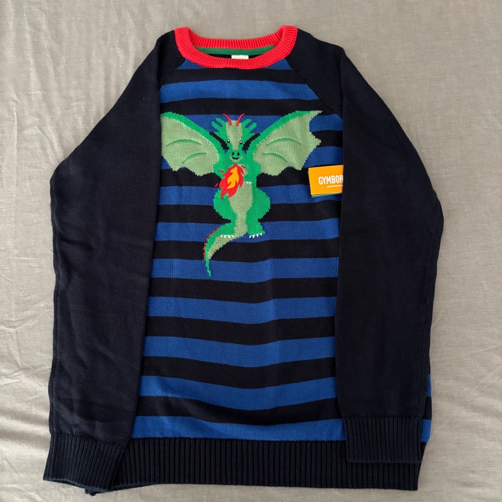 NWT Gymboree Boy’s Knit Dragon Sweater
